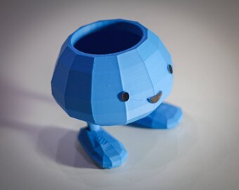 Oddish Planter with Snap Together Legs| Oddish Pokemon Plant Pot | Pot Planter | Planter Pot