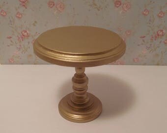 6 Inch Cake Stand Gold Rustic Wood Smash Photo 6 Inch Cake Stand Gold Rustic Wood Smash Photo