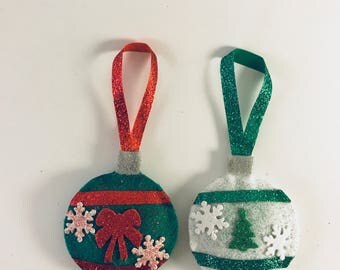 Felt christmas ball ornaments