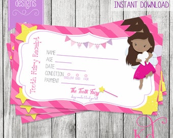 Tooth Fairy Receipt - Printable | Instant Download
