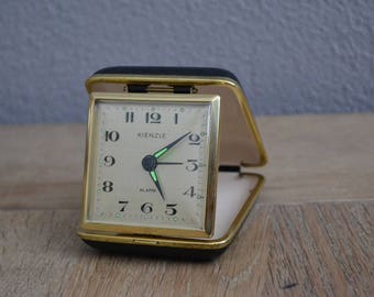 Vintage black Kienzle travel alarm clock