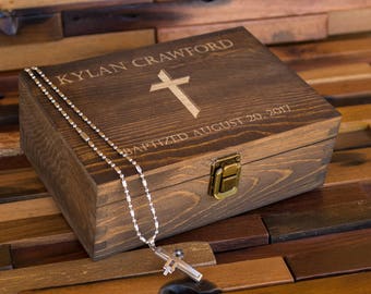Baptism Gift, Baptism Memory Box, Keepsake Box, Baptism Gift for Boy, Gift for Girl, Christening Gift Box, Gift Ideas, Baptized Baby MB1