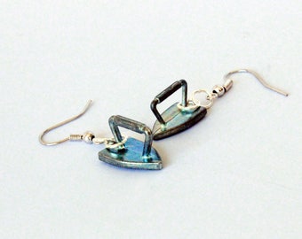 Monopoly Iron Token Earrings
