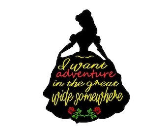 Beauty And The Beast Belle Disney SVG Digital File