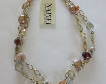 Vintage Napier Cafe Aulait Necklace with Tag