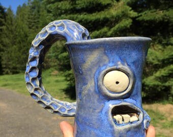 Willa Unique Ceramic Monster Mug