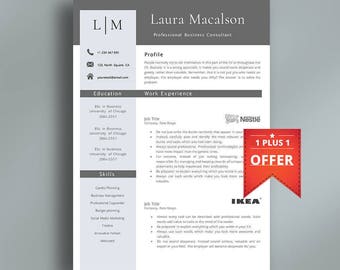 Professional Resume Template | Creative Resume Template | Professional CV Template | Modern Template | Easy to Edit