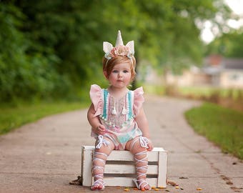 unicorn horn birthday crown - pink and blue - Unicorn horn crown - Kensley