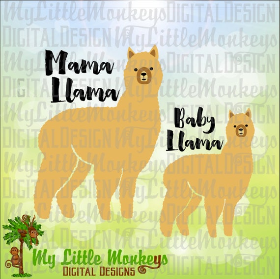 Download Llama SVG Mama Llama SVG Baby Llama Cute Llama svg Alpaca