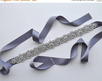 60% OFF Luxurious Crystal and Pearl Bridal Belt - Rhinestone Embellishment Sash Jeweled Wedding Prom Bridesmaid Dress Applique - Style 9P