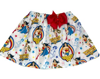 Girl skirt, Wonder woman birthday skirt, Wonder woman skirt, girl wonder woman skirt, girl skirt, skirt girl
