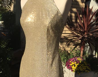 Gold sequin dress | Etsy