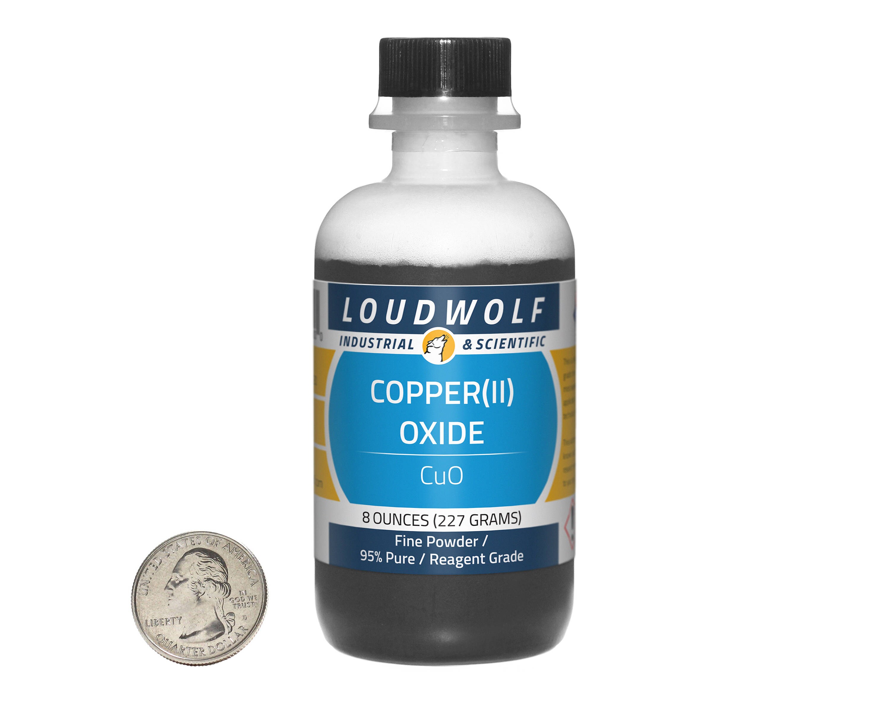 Copper II Oxide / 8 Ounces / Fine Powder / 95 Pure
