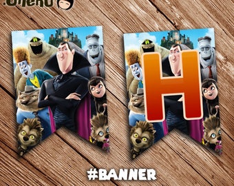 Hotel Transylvania Birthday Banner - Hotel Transylvania Party Decors - Birthday Party Favor - Birthday Party Celebration