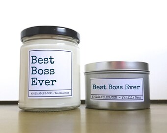 Gift for Boss | Boss Gift | Boss Candle | Best Boss Ever | Boss's Day | Boss Candle | Customized Boss Gift | Personalized Boss Gift