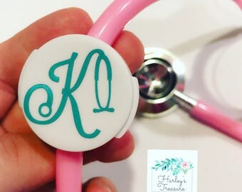 Nurse Stethoscope Name Tag Nurse Gift Stethoscope Accessories Monogram Stethoscope ID tag Nurse Accessories Pinning Gift Doctor Gift for her