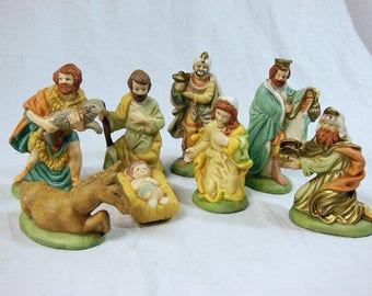 Ceramic nativity set | Etsy