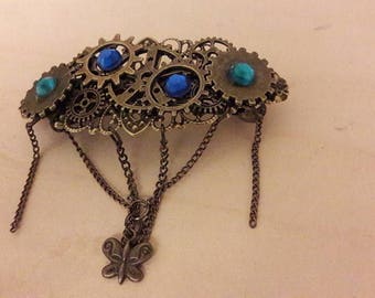 Large barrette steampunk #2