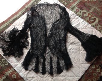 French vintage lace bolero