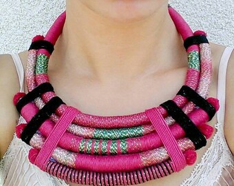 Statement necklace, African necklace, african jewelry, bib necklace, boho necklace, ethnic necklace, tribal necklace, african jewelry, gift