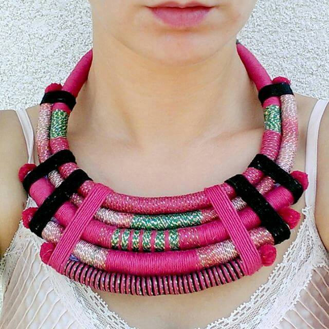 Statement necklace African necklace african jewelry bib