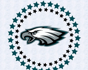 Philadelphia Eagles SVG,DXF,studio file, clipart, football svg, sport, cut file, eagles vinyl cut, cricut, silhouette cameo, circle design
