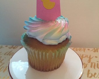 Baby Tee Shirt Cupcake Topper, Baby Shower Cupcake Topper, Baby Shower Decoration. Baby Girl or Boy, Cupcake Topper, Baby Cupcake Topper