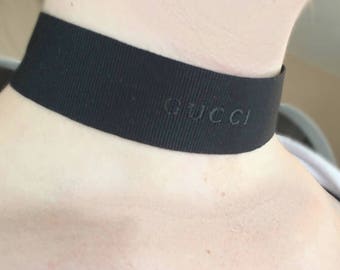 Gucci Choker Necklace with Authentic Gucci Ribbon