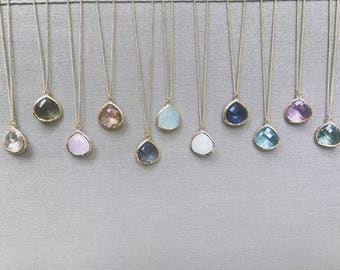 SHIPS FREE, Teardrop necklace, everyday jewelry, jewelry gifts, bridesmaid gift