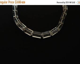 5% off Set of 20 Glass Beads, 10mm x 5mm Beads, Jewelry Beads, White Glass Beads