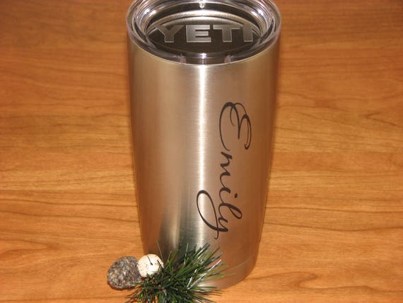 Custom Laser Engraved Yeti Rambler Tumbler 20 Oz Personalized