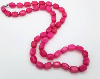 Jade bead necklace | Etsy