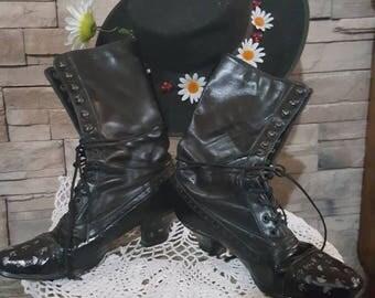 mary poppins lace up boots