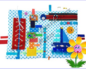 Busy Blanket for Dementia, Fidget Quilt Alzheimer's, Quilt Autism, Fidget Blanket Mat for Adults, Activity Crib hanging, Toddler Busy board