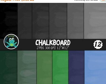 75% OFF SALE Chalkboard Digital Papers - UZDP925