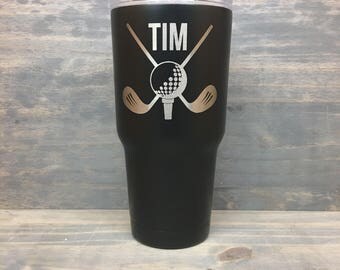 Golf tumbler | Etsy