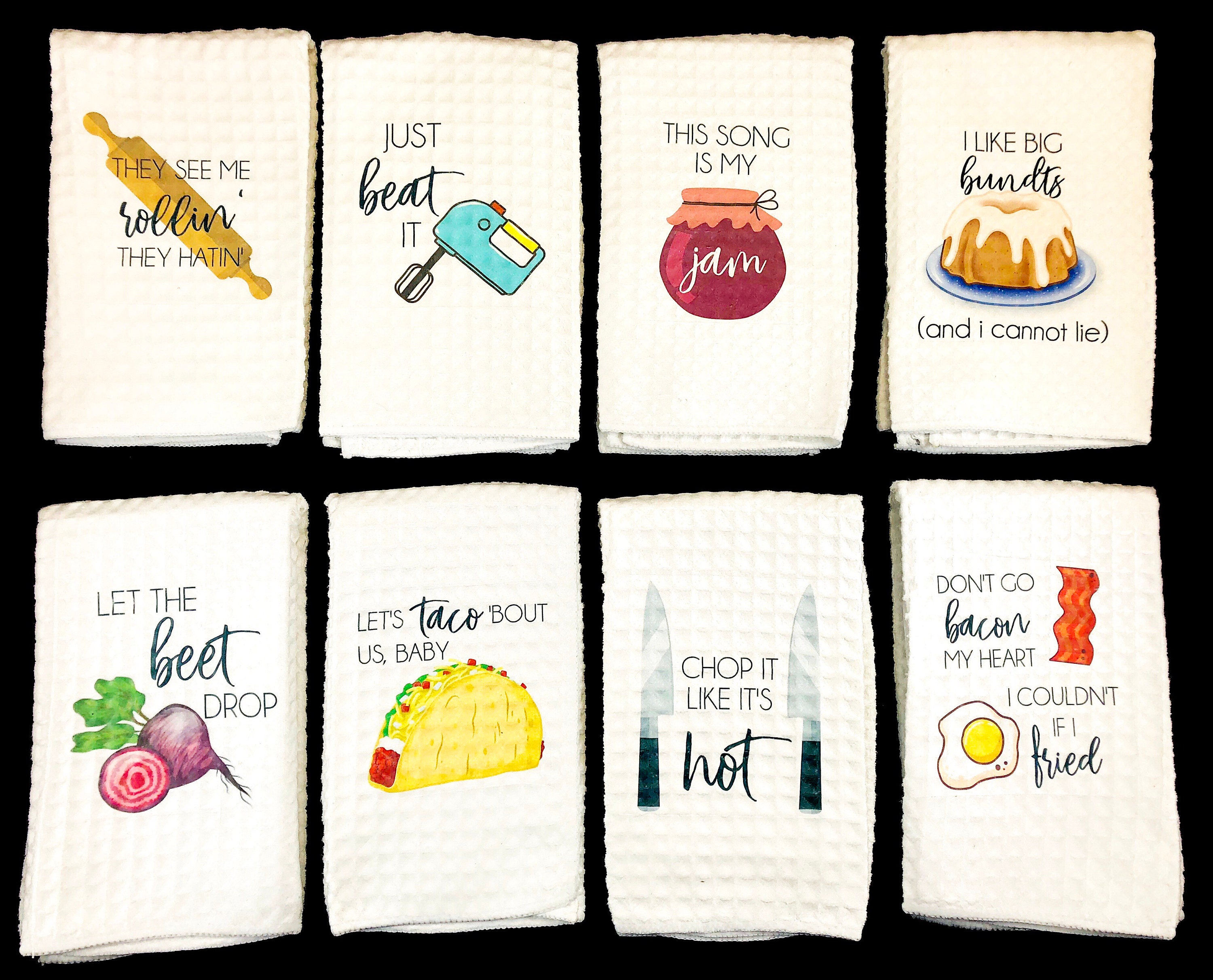 Funny Kitchen Towels Song Lyric Towels Funny Tea Towels