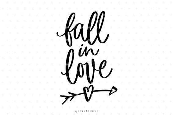 Fall in love Svg Svg files Svg clipart Autumn svg Fall