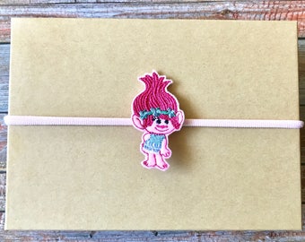 Princess Poppy Headband/TrollsHeadband/Nylon Baby Headband/Nylon Headband/Baby Headband/Infant Headband/Newborn Headband/Baby Girl Headband