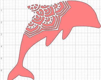 Download Dolphin mandala | Etsy