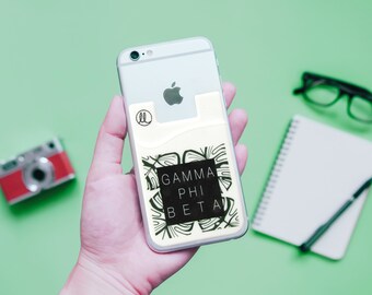 Gamma Phi Beta Jungle Leaf Phone Wallet