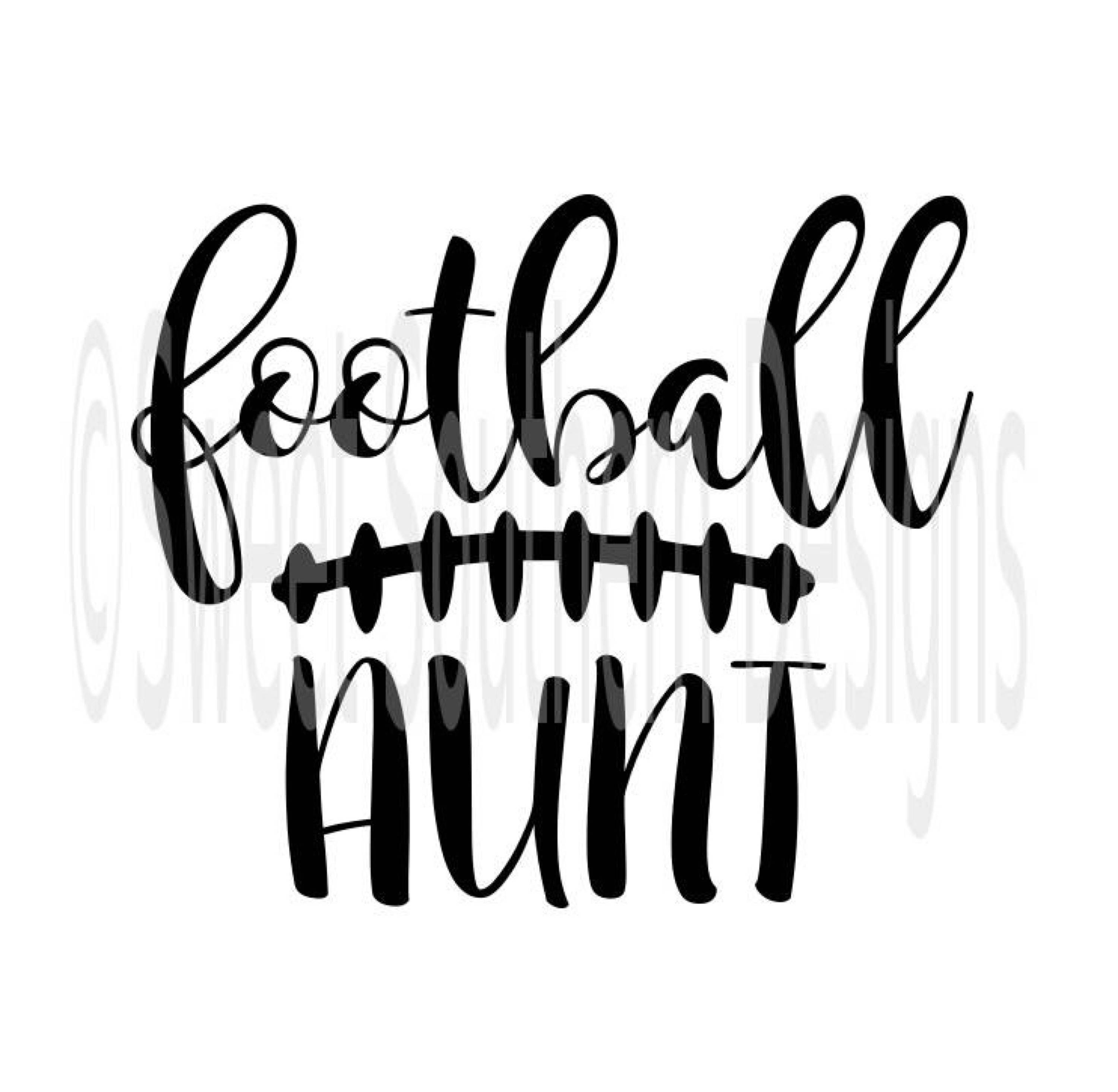 Download Football aunt laces fall SVG PDF DXF instant download design