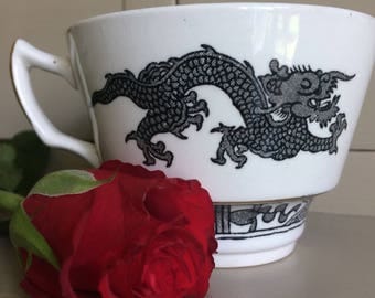Vintage Booths Black Dragon China Teacup