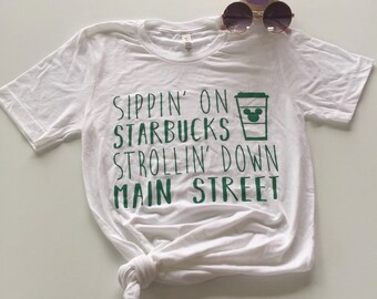 PREORDER Aug 31 Ship Date//Starbucks and Disney//Disney Shirt//Starbucks Shirt//