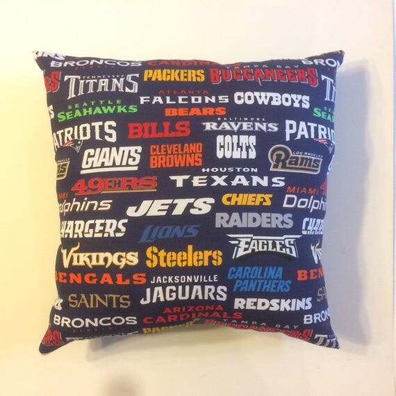 NFL ALL TEAMS Football Throw pillow sports fan decorative