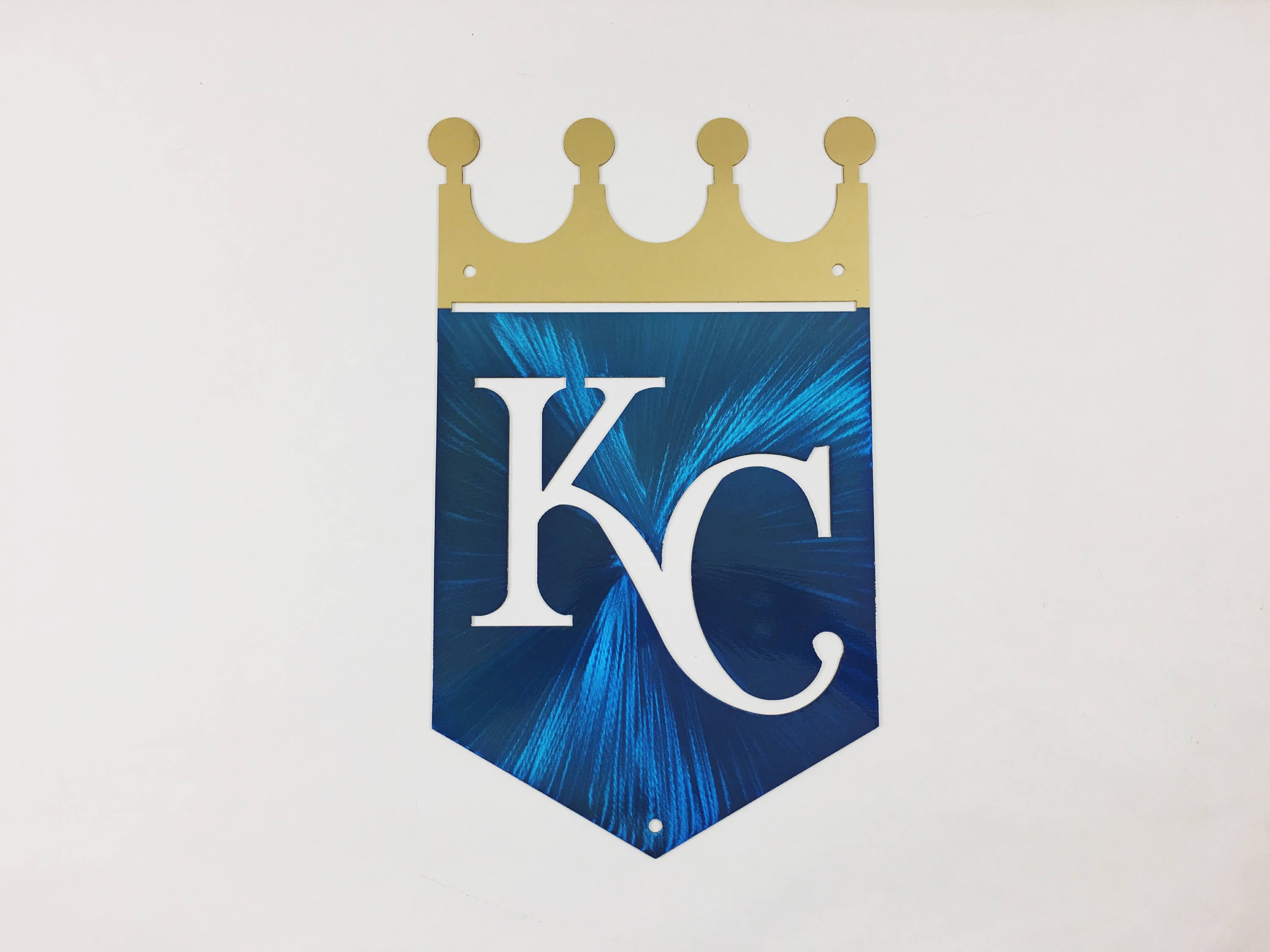 Metal Kc Kansas City Royals Crown Sign 20 18