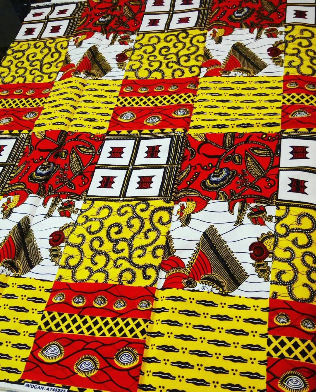 Patchwork Ankara Print African Fabric Floral Print African