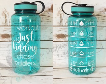 Workout water bottle | Etsy