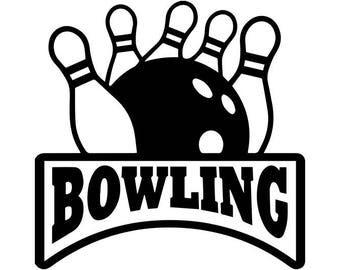 Bowling pin svg | Etsy