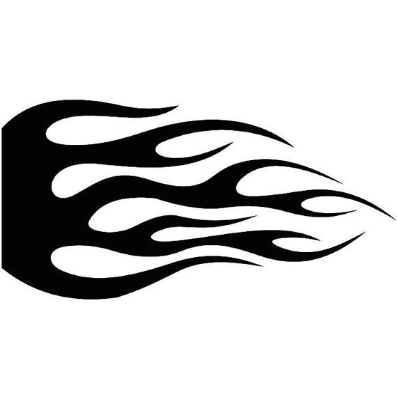 Fire Decal 3 Hot Rod Flames Automotive Car Motorcycle Pin